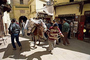 Street scene, Fez, Morocco, North Africa, Africa