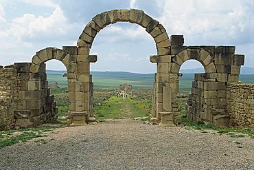 Volubilis, UNESCO World Heritage Site, Morocco, North Africa, Africa