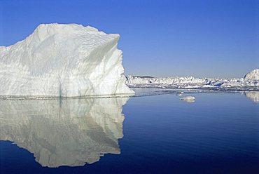 Icebergs from the icefjord, Ilulissat, Disko Bay, Greenland, Polar Regions