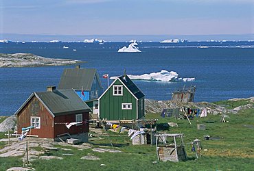 Settlement of Ilimanaq, formerly Claushavn, Greenland, Polar Regions