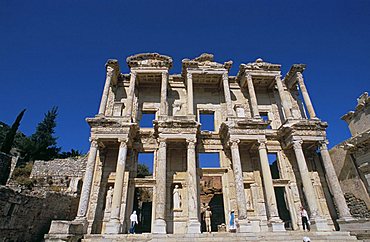 Reconstructed library, Ephesus, Anatolia, Turkey, Asia Minor, Asia