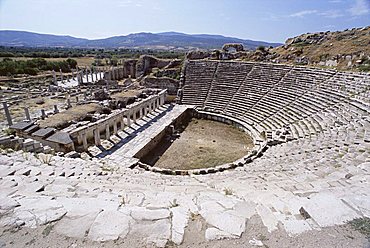 The Roman theatre, archaeological site, Aphrodisias, Anatolia, Turkey, Asia Minor