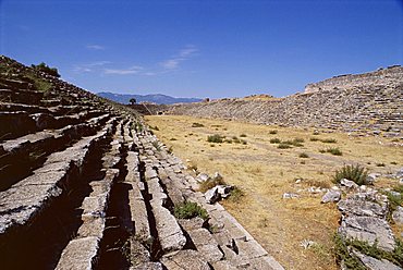 The Roman Stadium, the biggest and best preserved stadium in the world, archaeological site, Aphrodisias, Anatolia, Turkey, Asia Minor