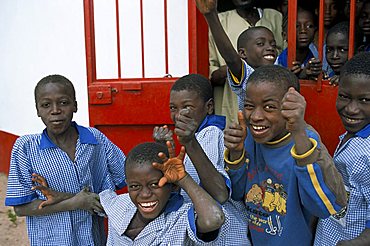 Children at Gambian school, The Gambia, West Africa, Africa