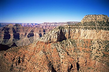 Grand Canyon, from helicopter, UNESCO World Heritage Site, Arizona, United States of America, North America