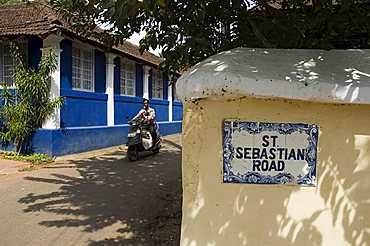 In the Latin quarter of Panaji, formerly known as Panjim, Goa, India, Asia