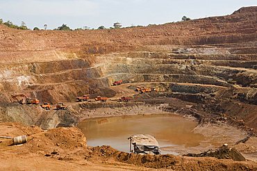 Open cast iron mine, Maharastra, India