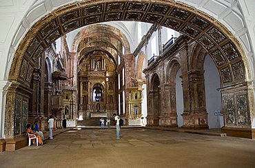 Interior of the Church of St. Francis of Assisi, built in 1521 and rebuilt  in 1661