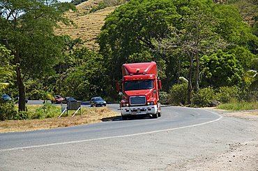 Truck on Pan American Highway, near San Jose, Costa Rica, Central America