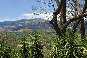 Rincon Volcano from the Hacienda Guachipelin, near Rincon de la Vieja National Park, Guanacaste, Costa Rica, Central America