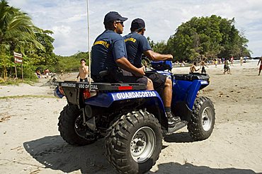 Beach Police, Public Beach, Manuel Antonio, Pacific Coast, Costa Rica, Central America