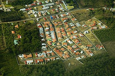 Approaching San Jose from the air, Costa Rica, Central America