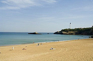 The beach, Biarritz, Basque country, Pyrenees-Atlantiques, Aquitaine, France, Europe