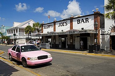 Sloppy Joe's Bar, famous because Ernest Hemingway drank there, Duval Street, Key West, Florida, United States of America, North America