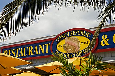 Conch Republic restaurant beside the marina, Key West, Florida, United States of America, North America