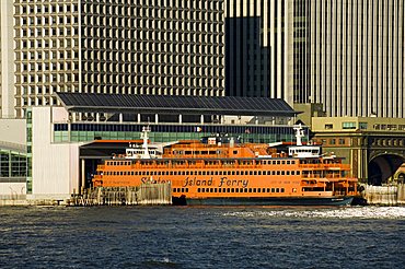 Staten Island Ferry, Business district, Lower Manhattan, New York City, New York, United States of America, North America