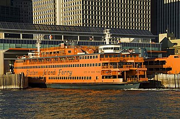 Staten Island Ferry, Business district, Lower Manhattan, New York City, New York, United States of America, North America