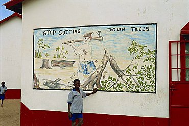 Village school near Banjul, Gambia, West Africa, Africa