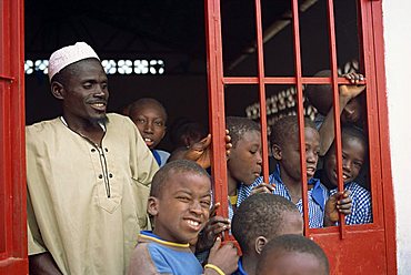 Village school, near Banjul, Gambia, West Africa, Africa