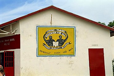 Village school near Banjul, Gambia, West Africa, Africa