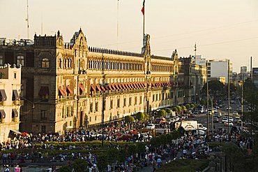 The National Palace, Zocalo, Centro Historico, Mexico City, Mexico, North America