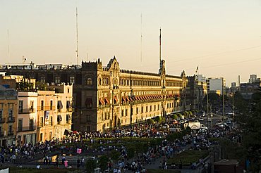 The National Palace, Zocalo, Centro Historico, Mexico City, Mexico, North America