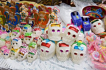 Day of the Dead sweets, in the market, Zaachila, Oaxaca, Mexico, North America