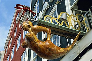 Architectural detail, Nyhavn, Copenhagen, Denmark, Scandinavia, Europe