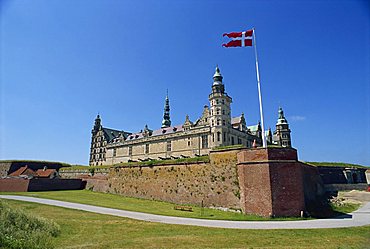 Kronborg Castle, Helsingor (Elsinore), Hamlet's castle, UNESCO World Heritage Site, Denmark, Scandinavia, Europe