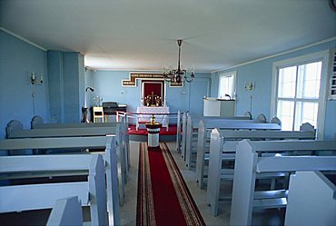 Church in Ilimanaq, formerly Claushavn, Greenland, Polar Regions