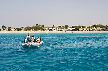 Hotel Morabeza in background, Santa Maria, Sal (Salt), Cape Verde Islands, Africa