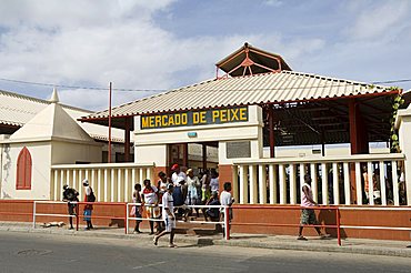 At the fish market, Mindelo, Sao Vicente, Cape Verde Islands, Africa