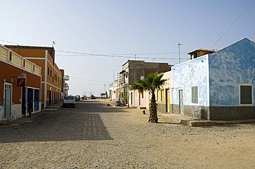 The main town of Sal Rei, Boa Vista, Cape Verde Islands, Africa