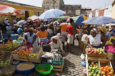 Municipal Market at Assomada, Santiago, Cape Verde Islands, Africa