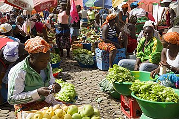 Municipal Market at Assomada, Santiago, Cape Verde Islands, Africa