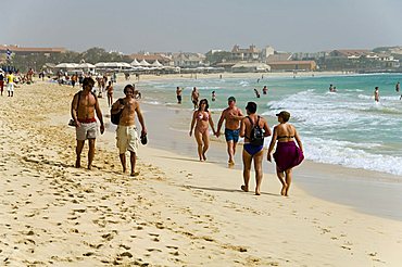 Beach at Santa Maria, Sal (Salt), Cape Verde Islands, Africa