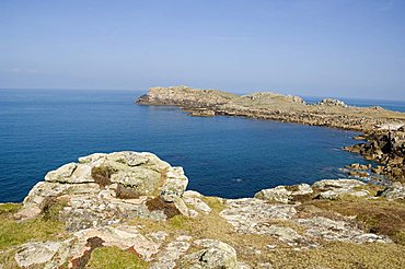 Coast, Bryer (Bryher), Isles of Scilly, off Cornwall, United Kingdom, Europe