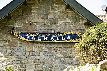 Valhalla, location of the figureheads, The Abbey Gardens, Tresco, Isles of Scilly, off Cornwall, United Kingdom, Europe