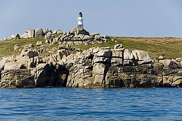 Lighthouse, St Mary's, Isles of Scilly, off Cornwall, United Kingdom, Europe