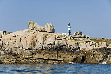 Lighthouse, St Mary's, Isles of Scilly, off Cornwall, United Kingdom, Europe