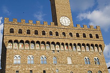 Palazzo Vecchio on the Piazza della Signoria, UNESCO World Heritage Site, Florence (Firenze), Tuscany, Italy, Europe