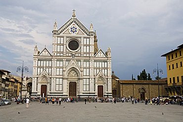 Santa Croce church, Florence (Firenze), UNESCO World Heritage Site, Tuscany, Italy, Europe