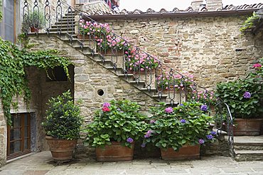 Volpaia, a hill village near Radda, Chianti, Tuscany, Italy, Europe