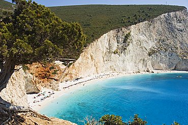 Porto Katsiki beach, west coast of Lefkada (Lefkas), Ionian Islands, Greek Islands, Greece, Europe