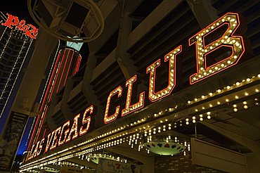 Fremont Street, the older part of Las Vegas, Nevada, United States of America, North America