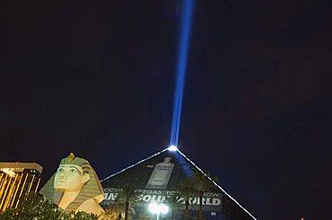 Luxor Hotel, The Strip (Las Vegas Boulevard), Las Vegas, Nevada, United States of America, North America