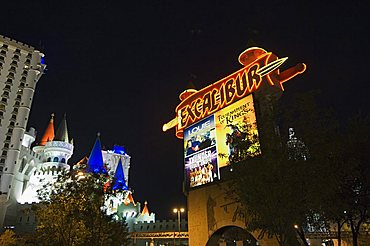 Excalibur Hotel, The Strip (Las Vegas Boulevard), Las Vegas, Nevada, United States of America, North America