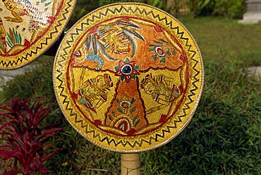 Painted rattan, Besakih Temple, Bali, Indonesia, Southeast Asia, Asia