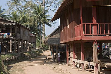 Gom Dturn, a Lao Luong Village in the Golden Triangle area of Laos, Indochina, Southeast Asia, Asia