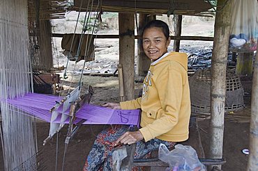 Gom Dturn, a Lao Luong Village in the Golden Triangle area of Laos, Indochina, Southeast Asia, Asia